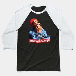 ART GLASS - MARVIN GAYE SMOKE Baseball T-Shirt